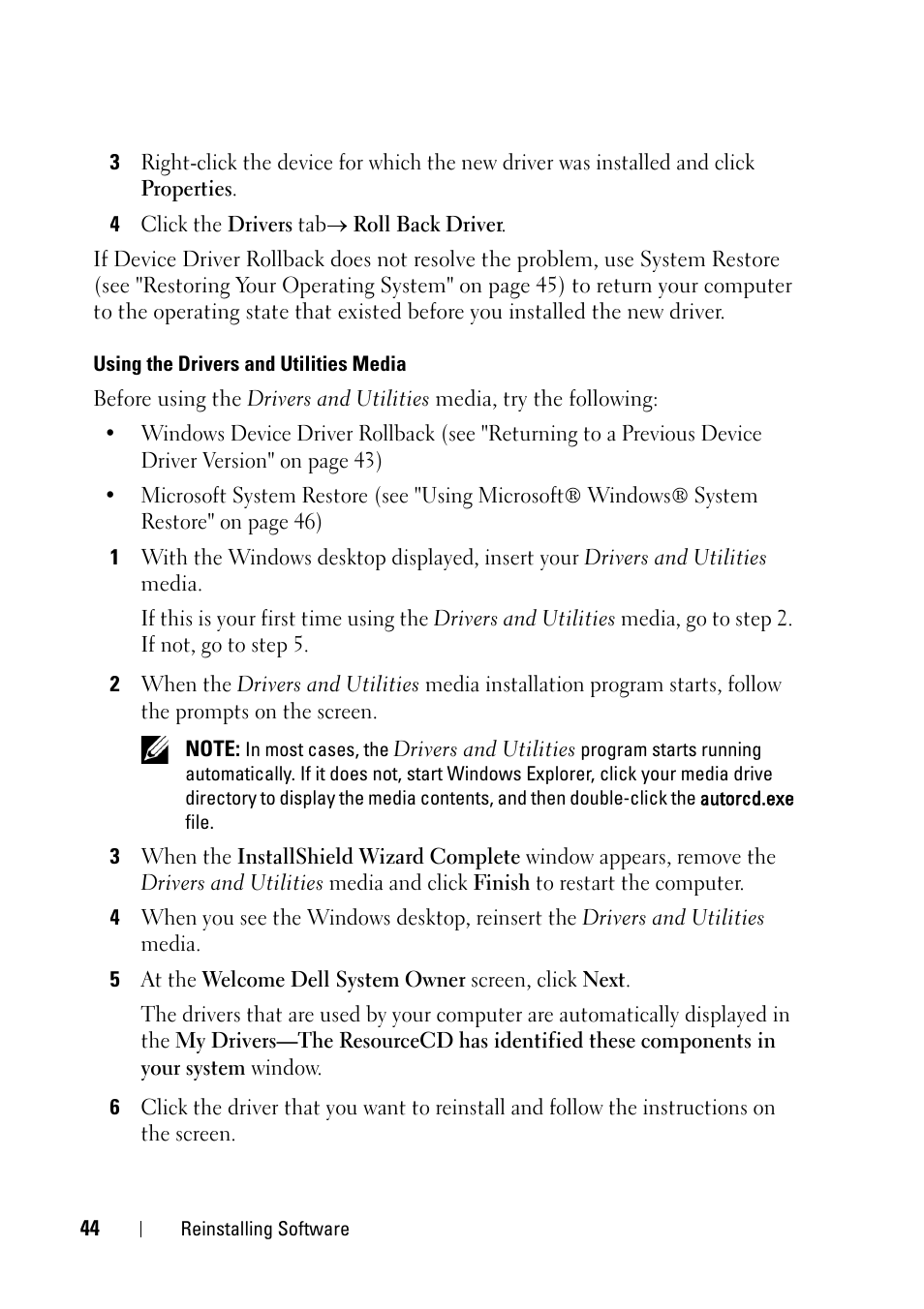 Dell OptiPlex 360 (Late 2008) User Manual | Page 44 / 62
