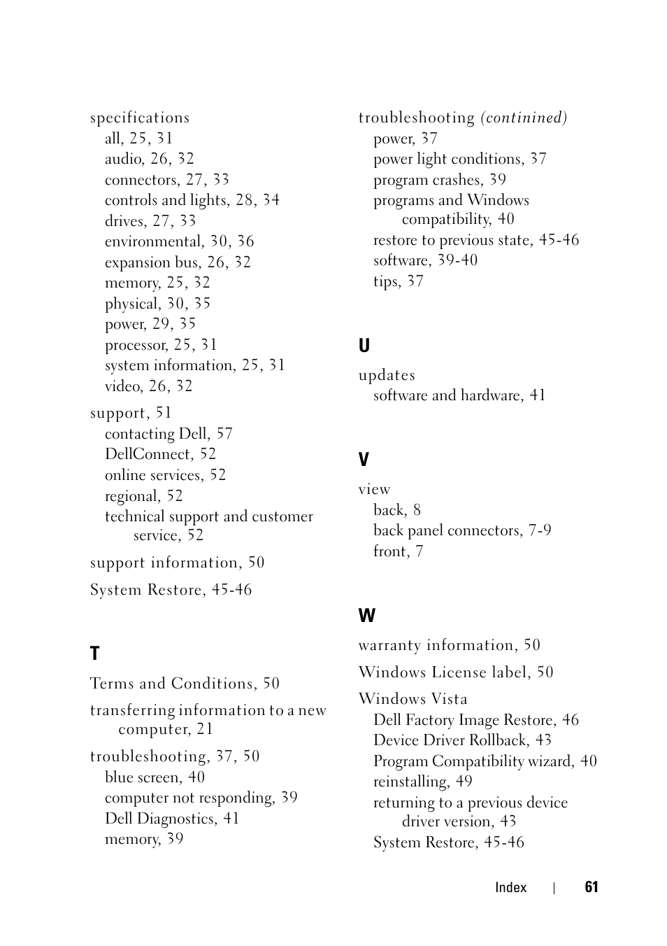 Dell OptiPlex 360 (Late 2008) User Manual | Page 61 / 62