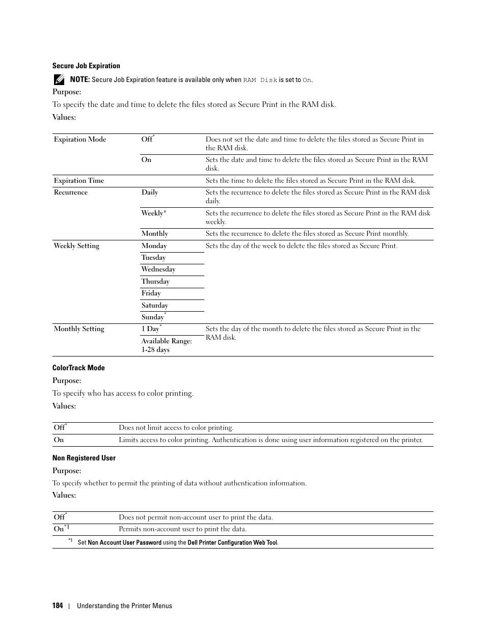Dell C2660dn Color Laser Printer User Manual | Page 186 / 361