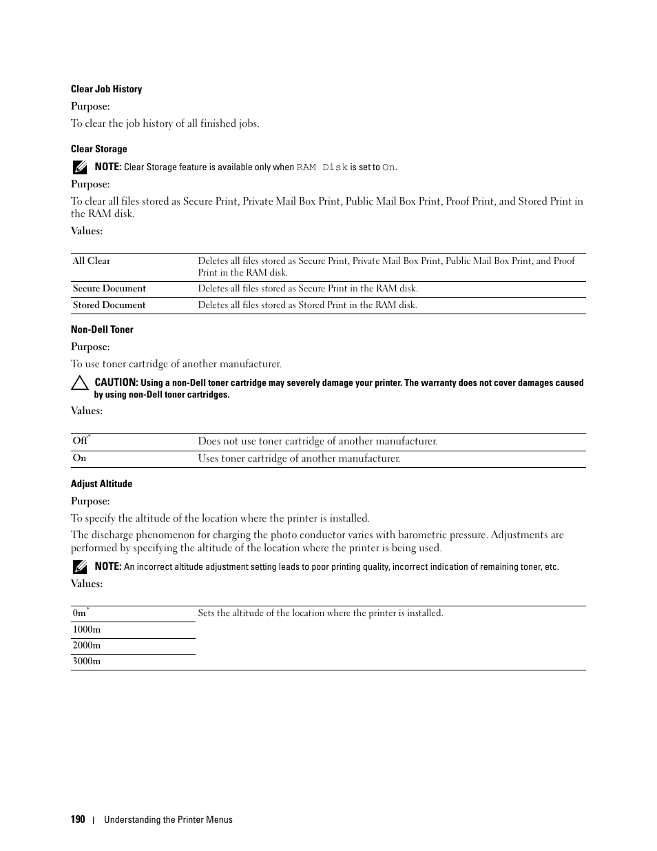 Dell C2660dn Color Laser Printer User Manual | Page 192 / 361