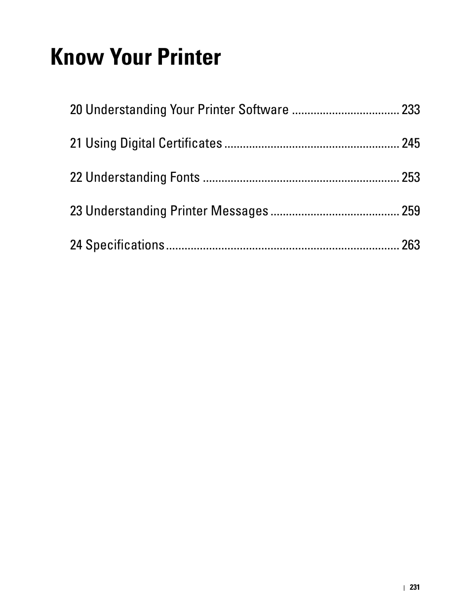 Know your printer | Dell C2660dn Color Laser Printer User Manual | Page 233 / 361