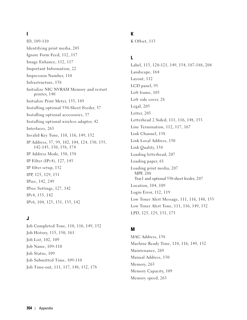 Dell C2660dn Color Laser Printer User Manual | Page 356 / 361