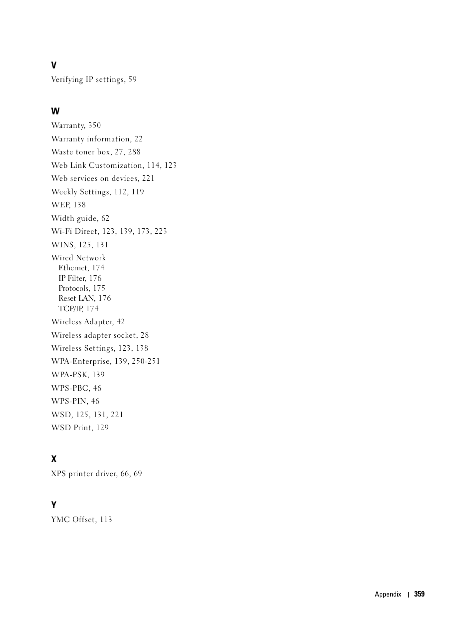 Dell C2660dn Color Laser Printer User Manual | Page 361 / 361
