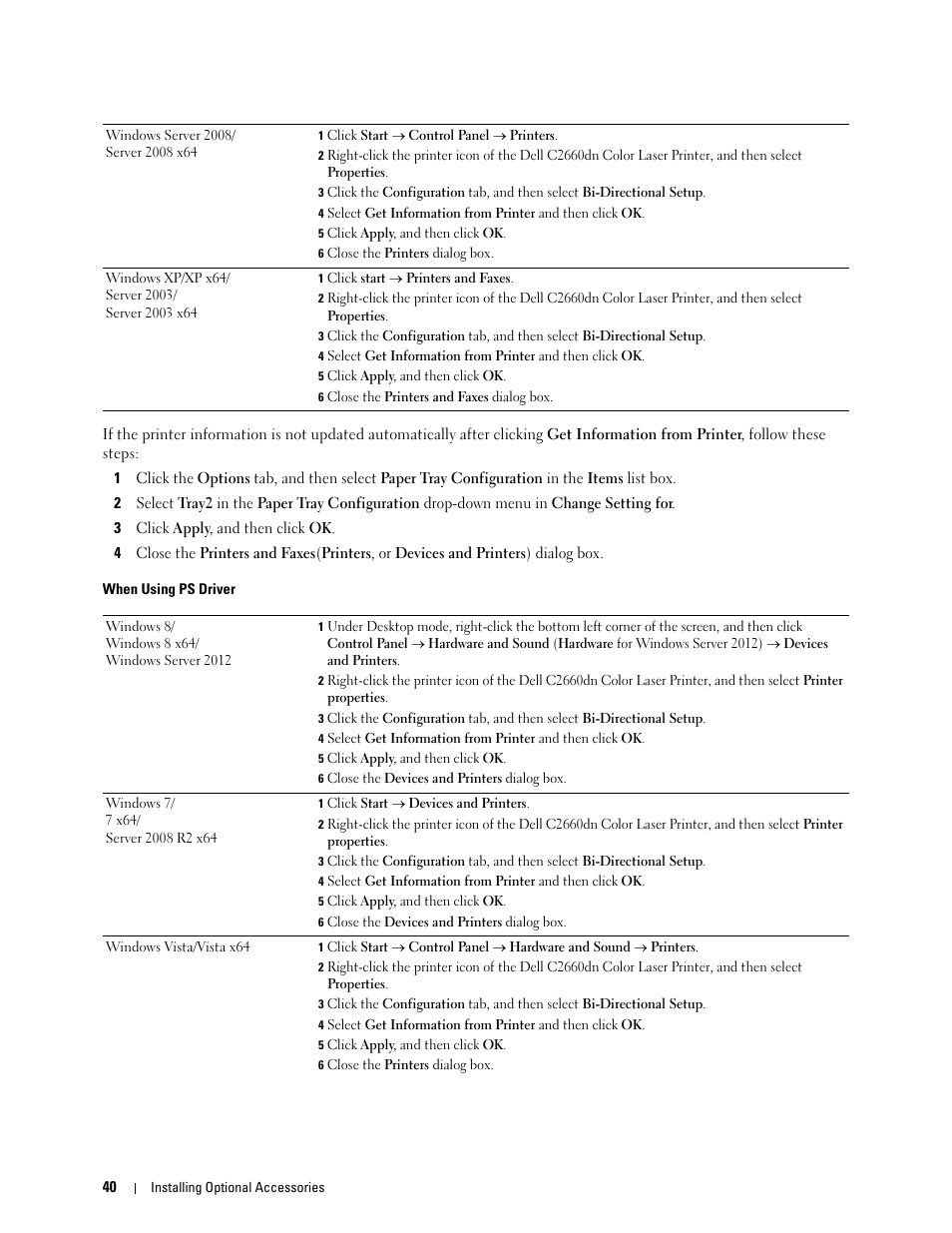 Dell C2660dn Color Laser Printer User Manual | Page 42 / 361