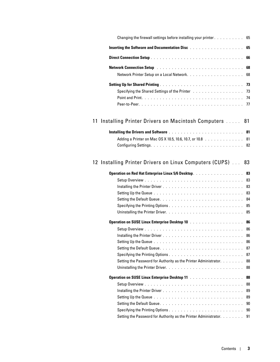 Dell C2660dn Color Laser Printer User Manual | Page 5 / 361