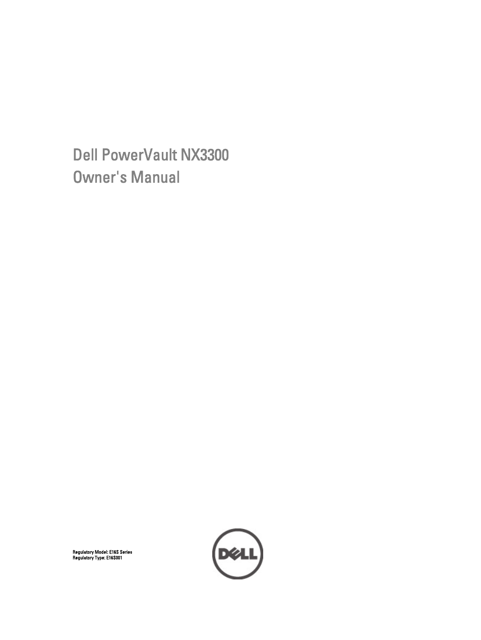 Dell PowerVault NX3300 User Manual | 123 pages