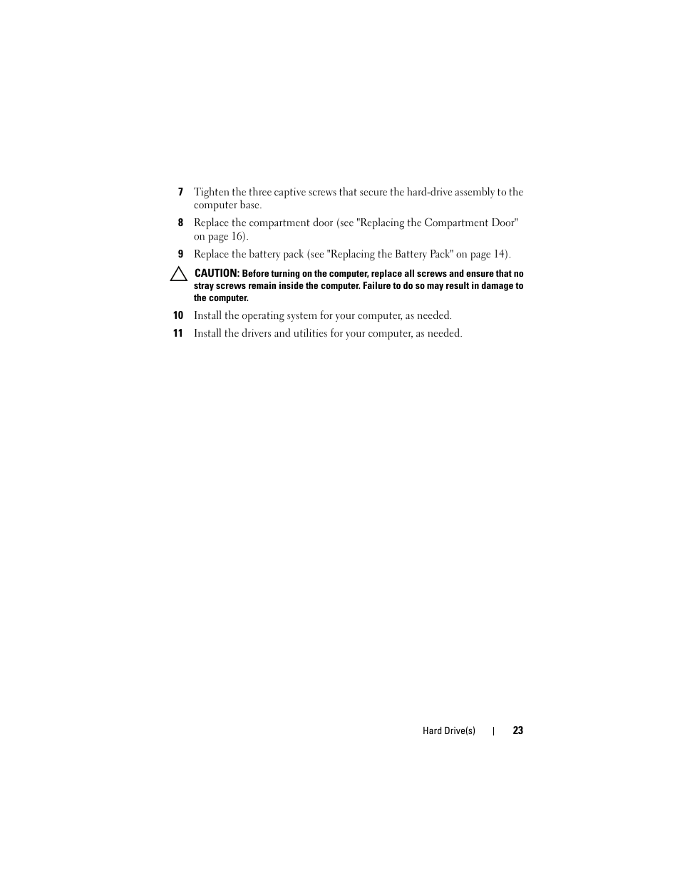 Dell Alienware M17x R3 (Early 2011) User Manual | Page 23 / 110