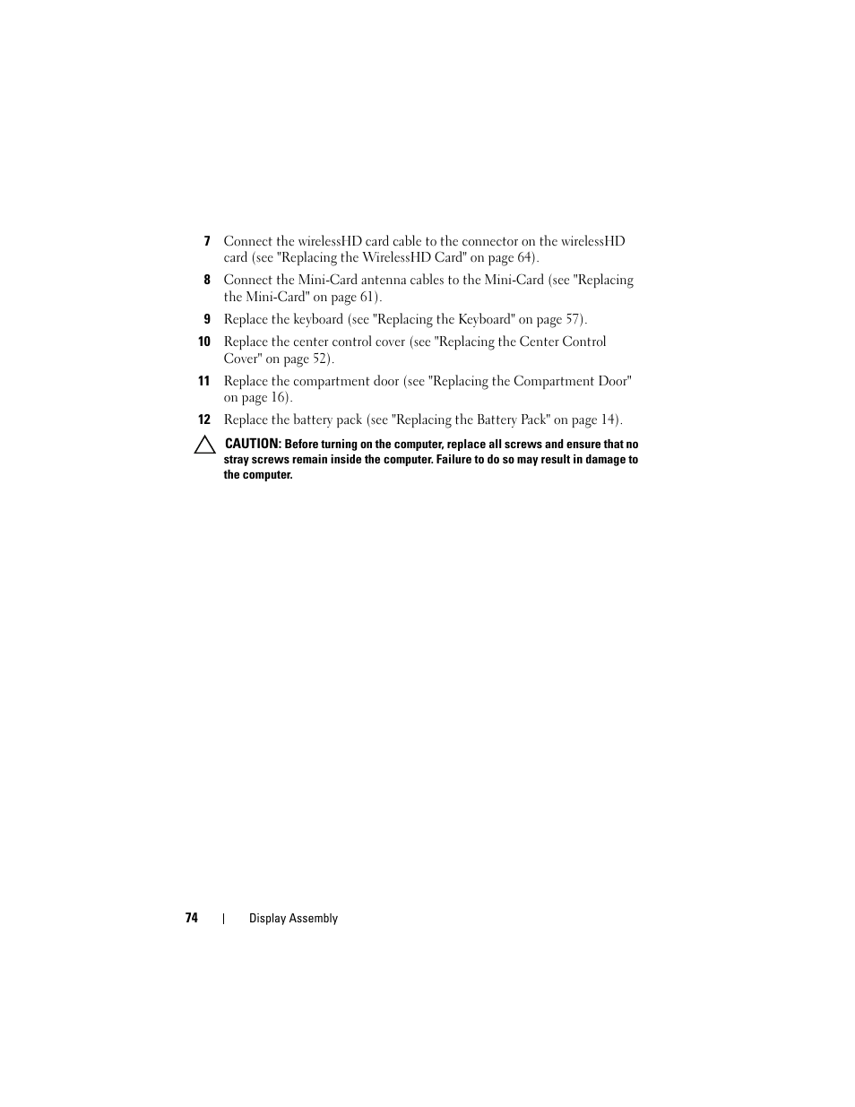 Dell Alienware M17x R3 (Early 2011) User Manual | Page 74 / 110
