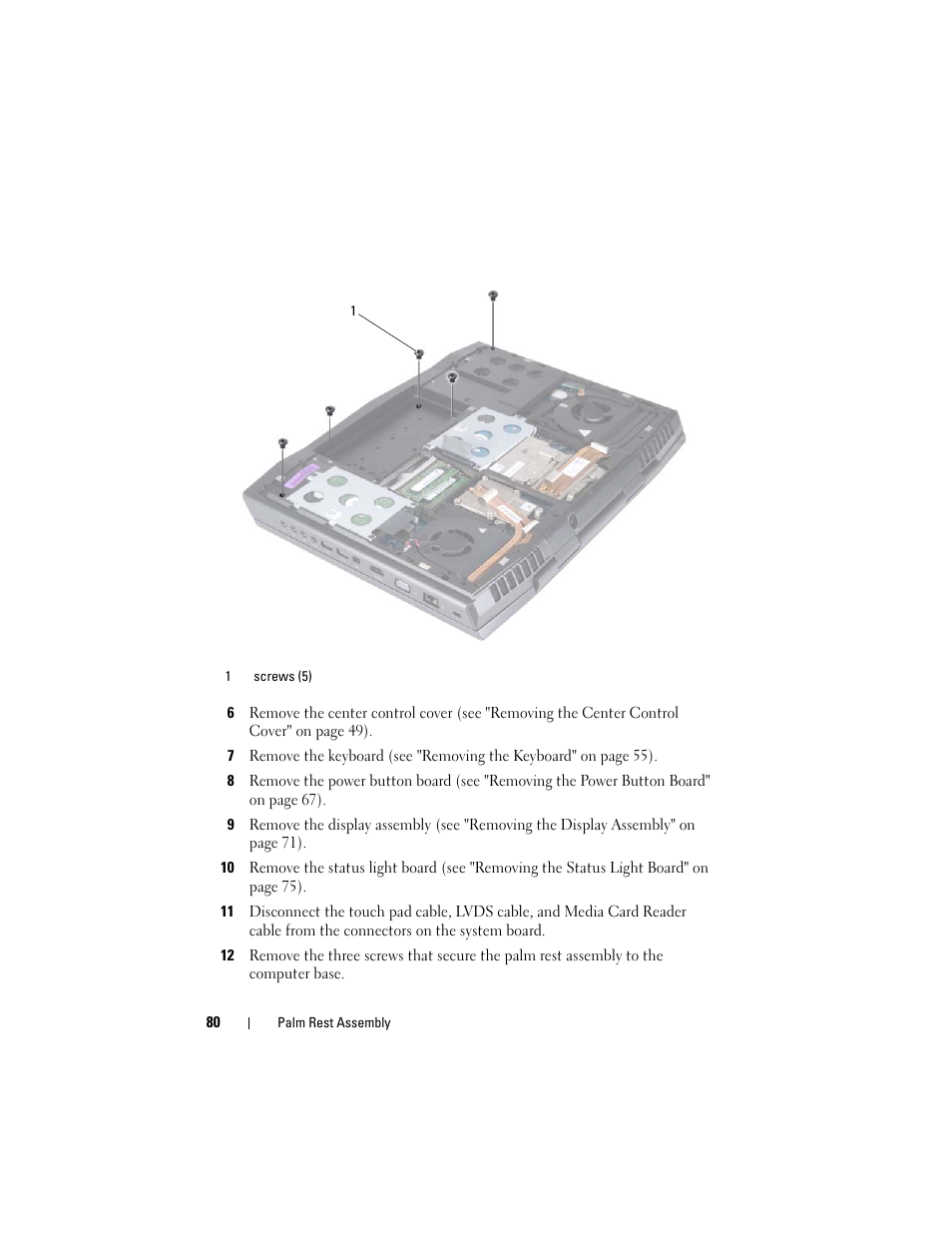 Dell Alienware M17x R3 (Early 2011) User Manual | Page 80 / 110