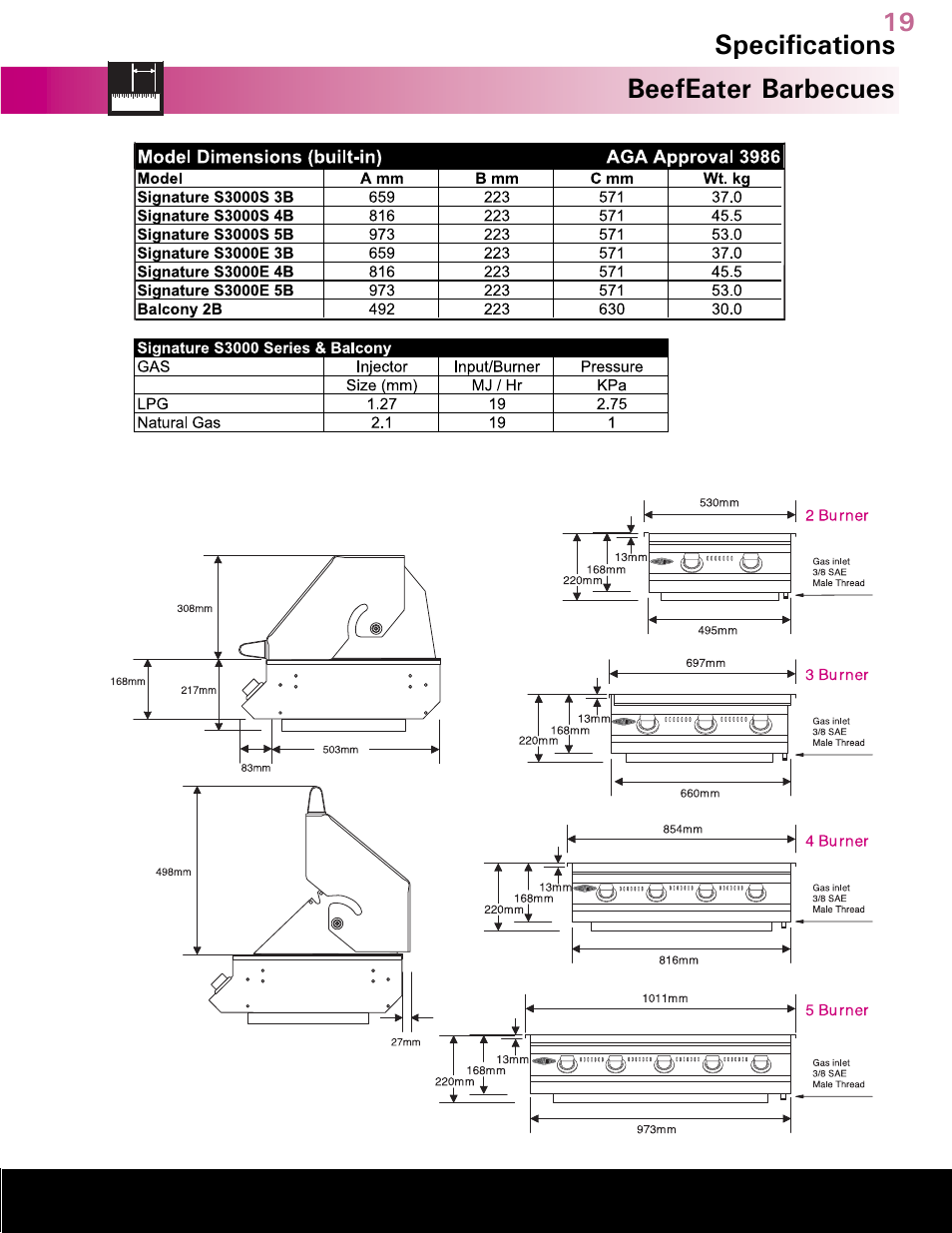 Australia’s leading barbecue | BeefEater Gas Barbecues User Manual | Page 19 / 24