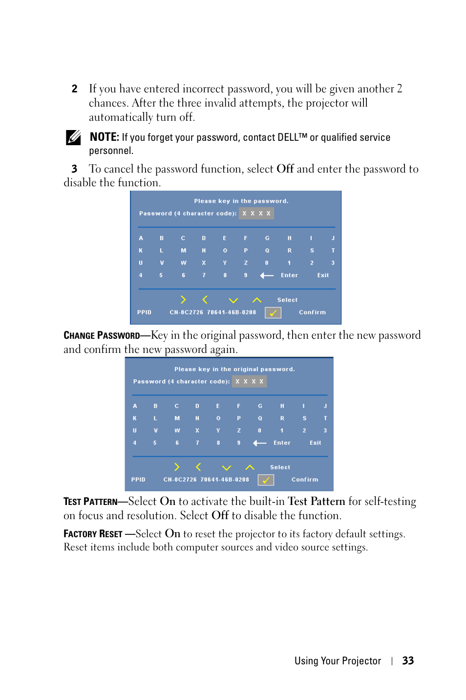 Dell 1409X Projector User Manual | Page 33 / 52