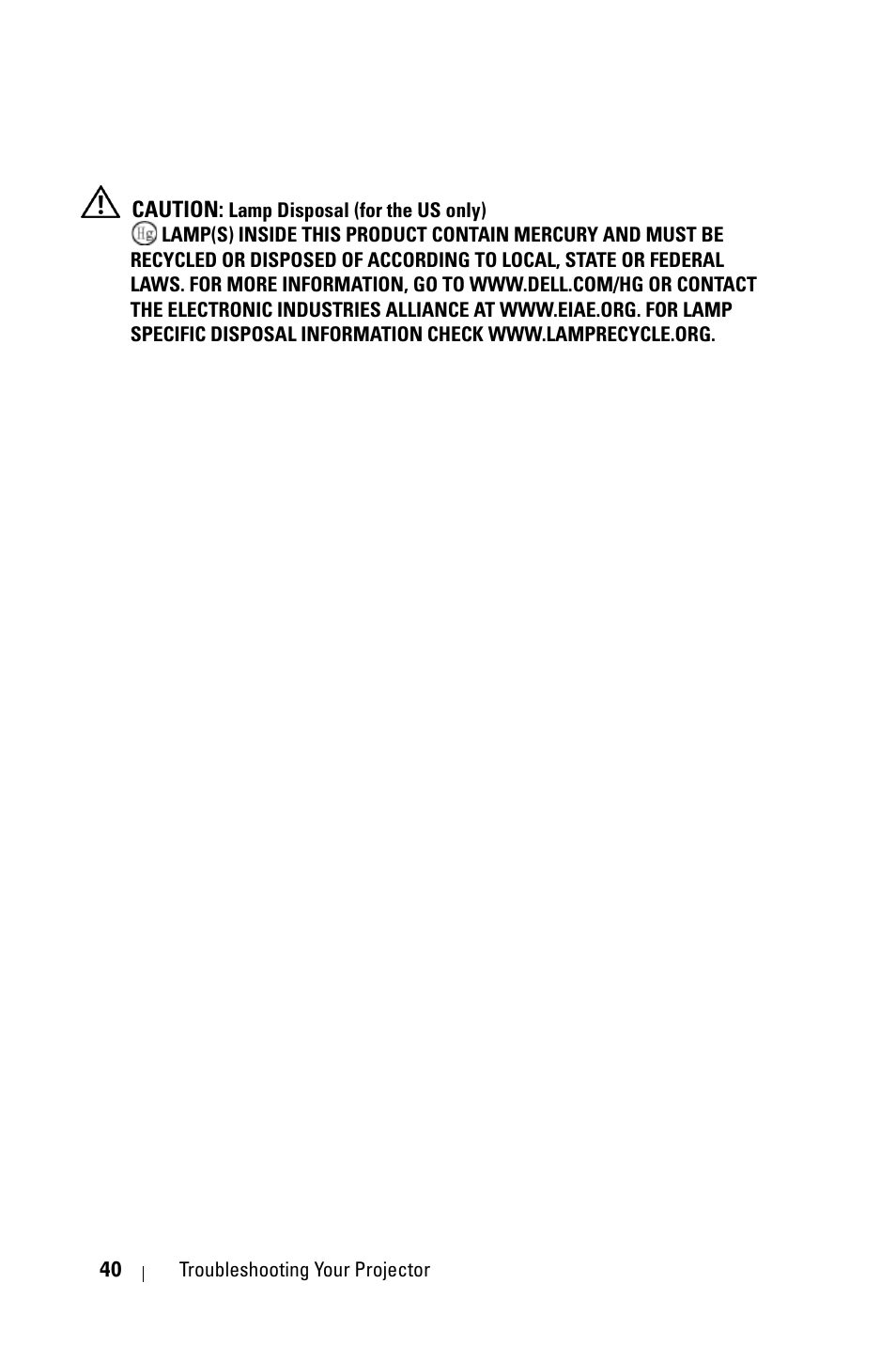 Dell 1409X Projector User Manual | Page 40 / 52