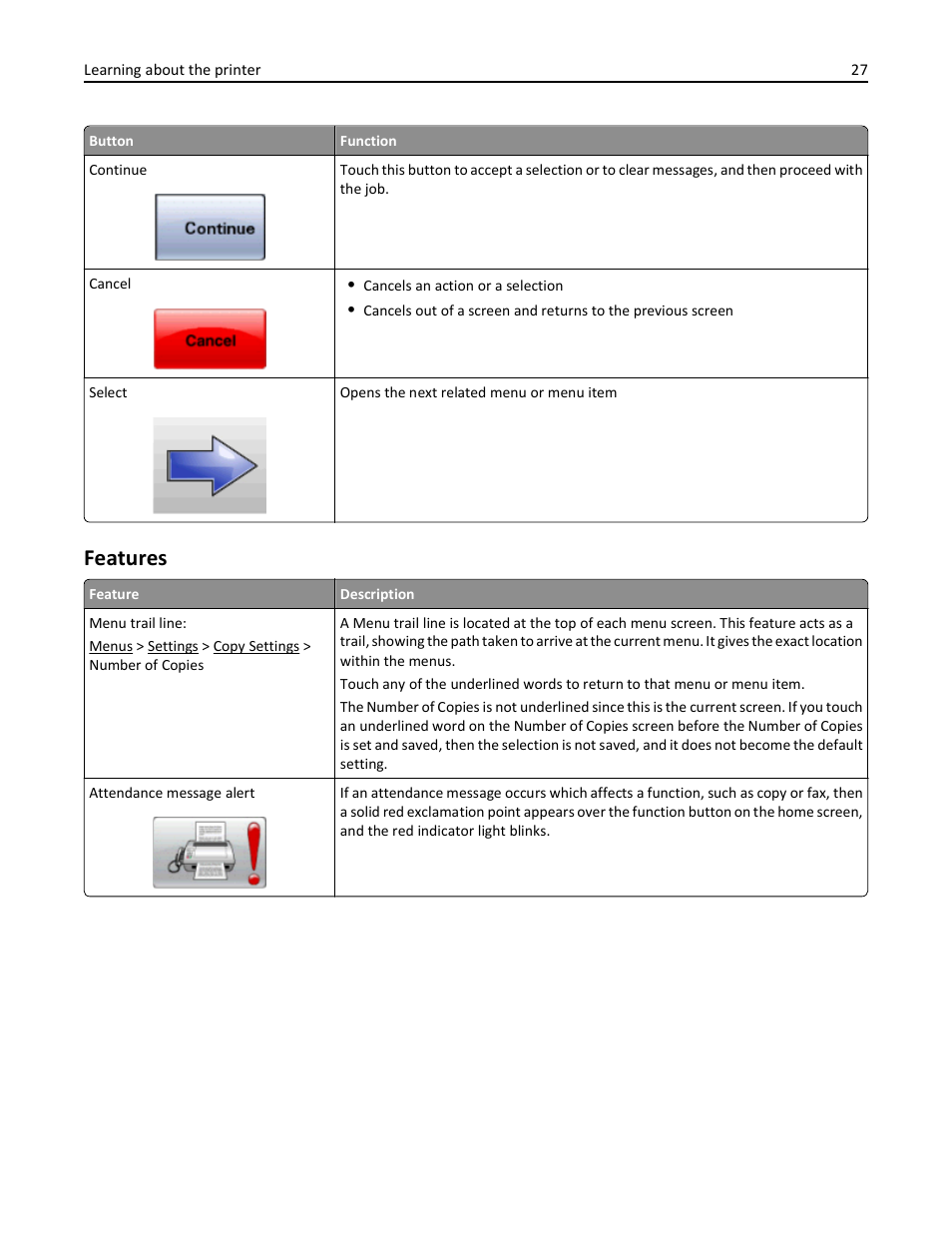 Features | Dell 3333/3335dn Mono Laser Printer User Manual | Page 27 / 302