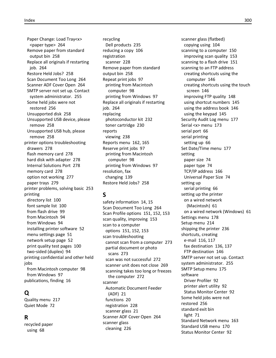 Dell 3333/3335dn Mono Laser Printer User Manual | Page 300 / 302