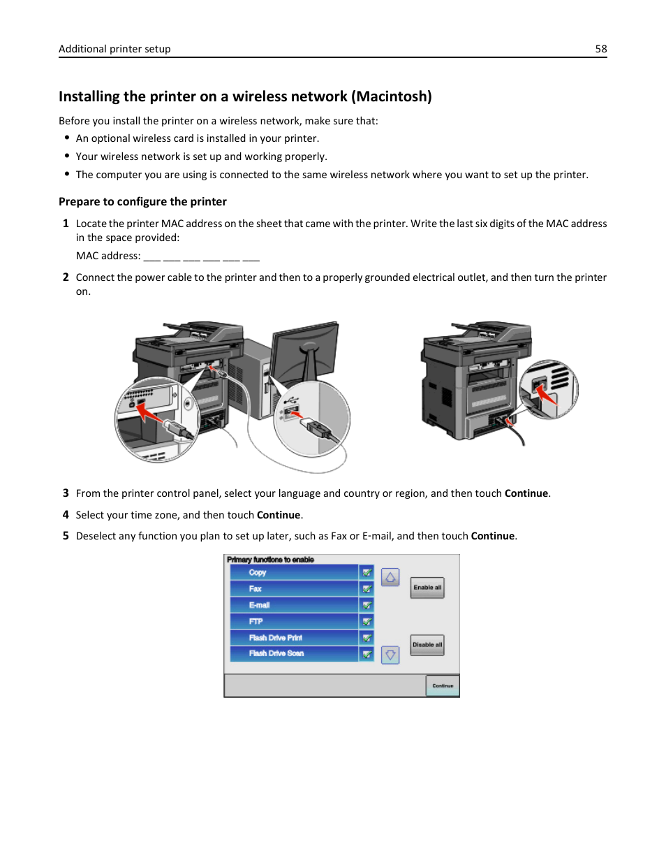 Dell 3333/3335dn Mono Laser Printer User Manual | Page 58 / 302