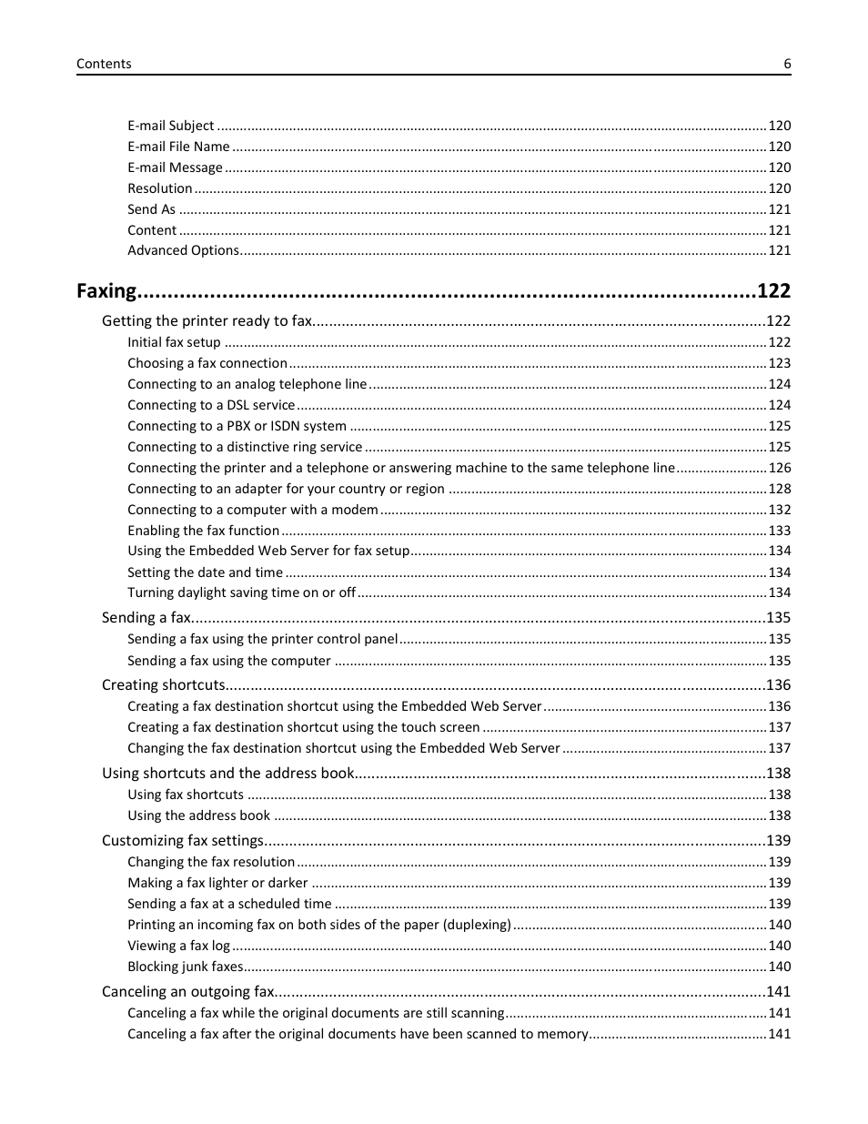 Faxing | Dell 3333/3335dn Mono Laser Printer User Manual | Page 6 / 302