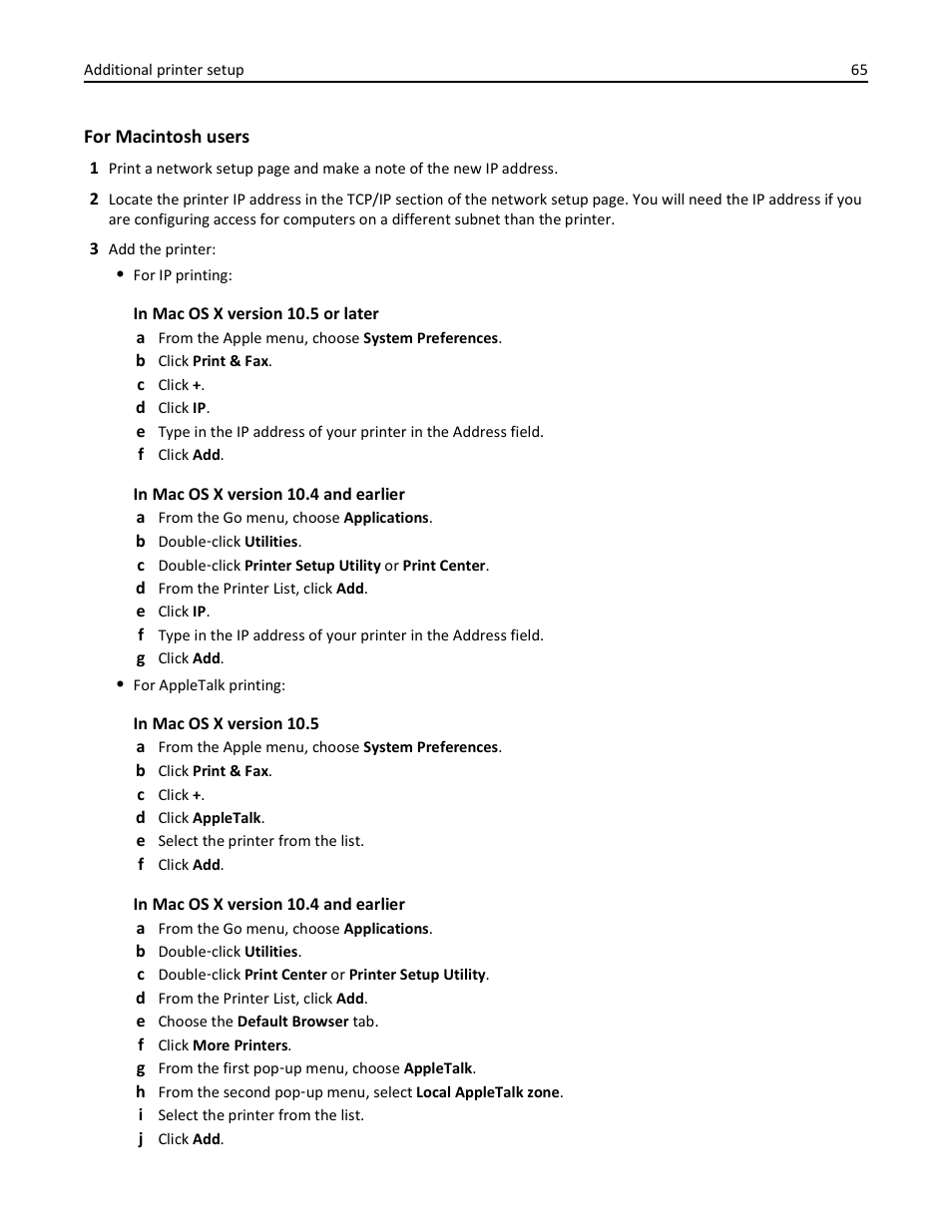 Dell 3333/3335dn Mono Laser Printer User Manual | Page 65 / 302