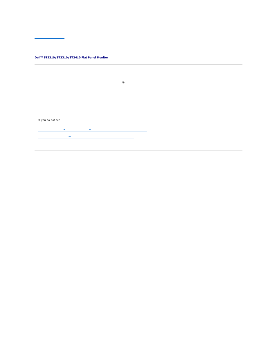 Setting up your monitor | Dell ST2310 Monitor User Manual | Page 25 / 33
