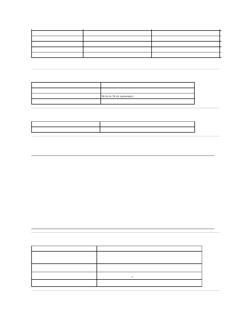 Resolution, Video supported modes, Preset display modes | Electrical | Dell ST2310 Monitor User Manual | Page 8 / 33