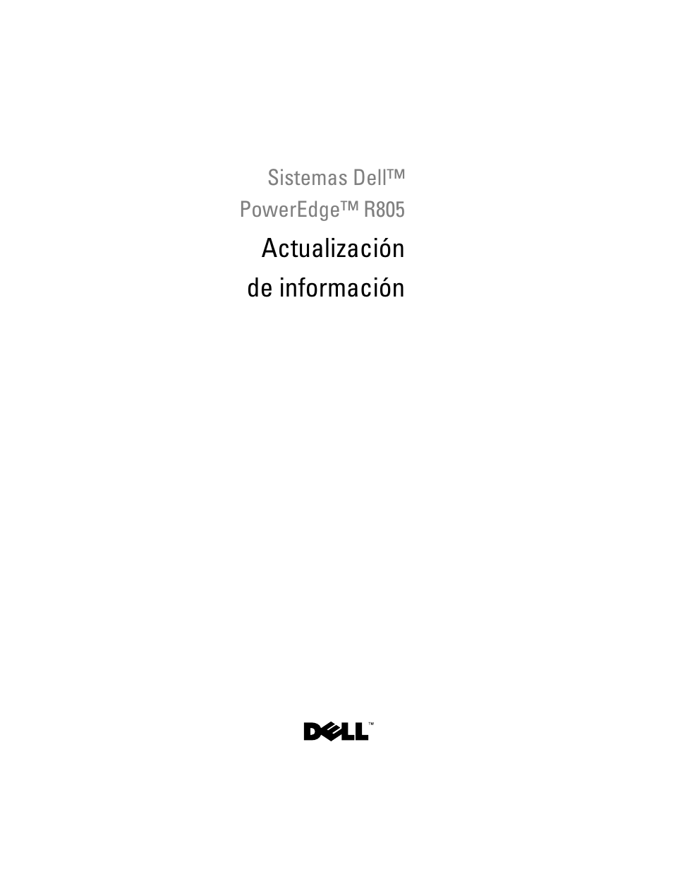 Actualización de información | Dell POWEREDGE R805 User Manual | Page 57 / 66