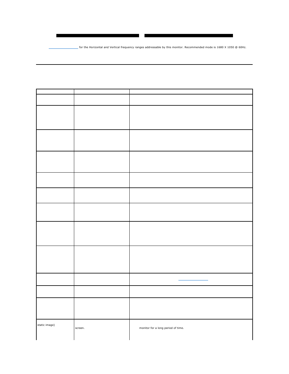 General problems | Dell SP2008WFP Monitor User Manual | Page 27 / 31