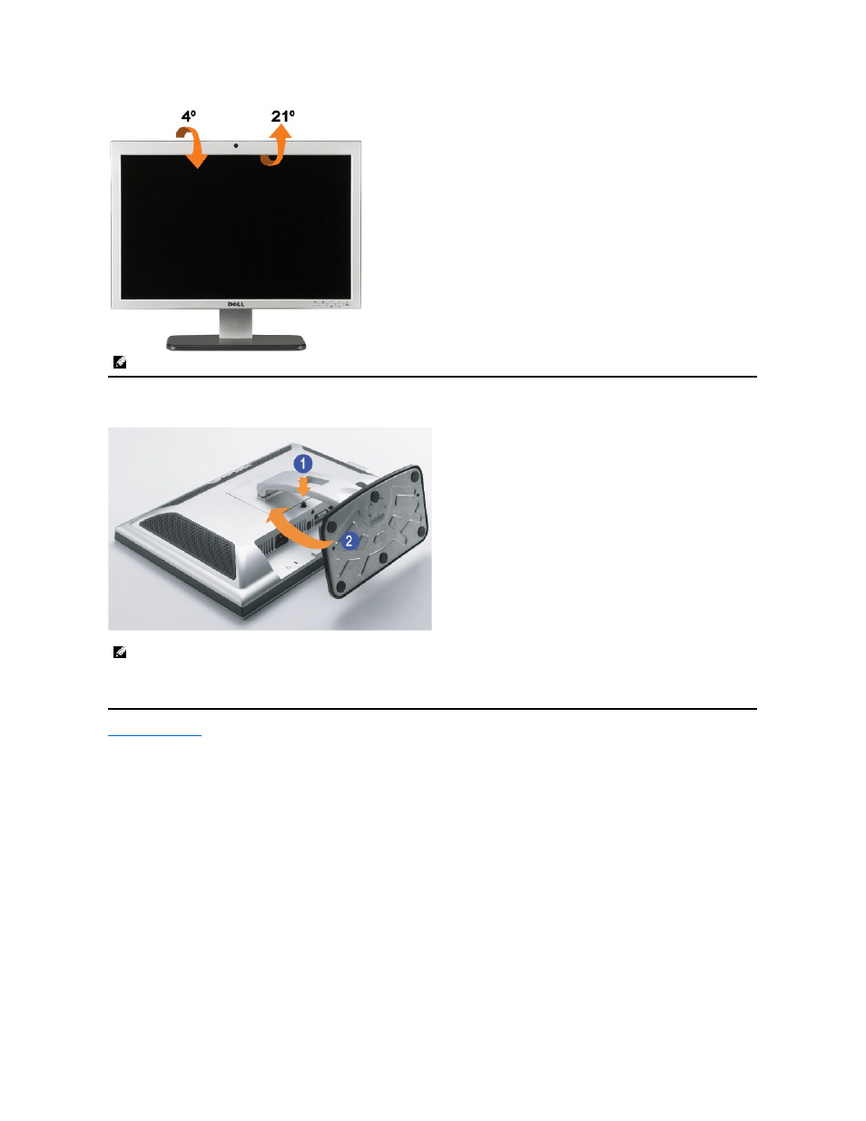 Removing the stand | Dell SP2008WFP Monitor User Manual | Page 31 / 31