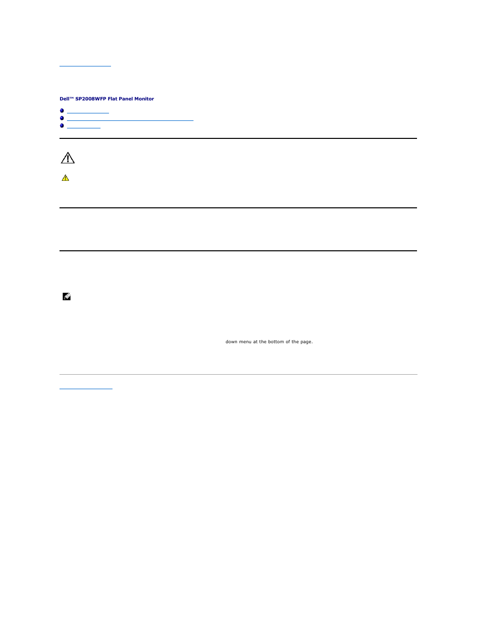 Appendix, Caution: safety instructions, Contacting dell | Dell SP2008WFP Monitor User Manual | Page 9 / 31