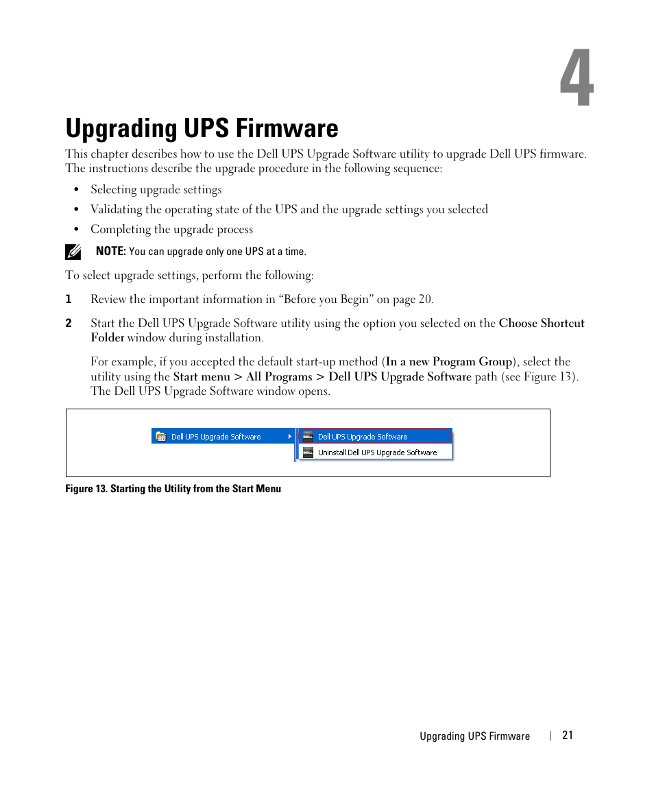 Upgrading ups firmware | Dell UPS 1000R User Manual | Page 21 / 28