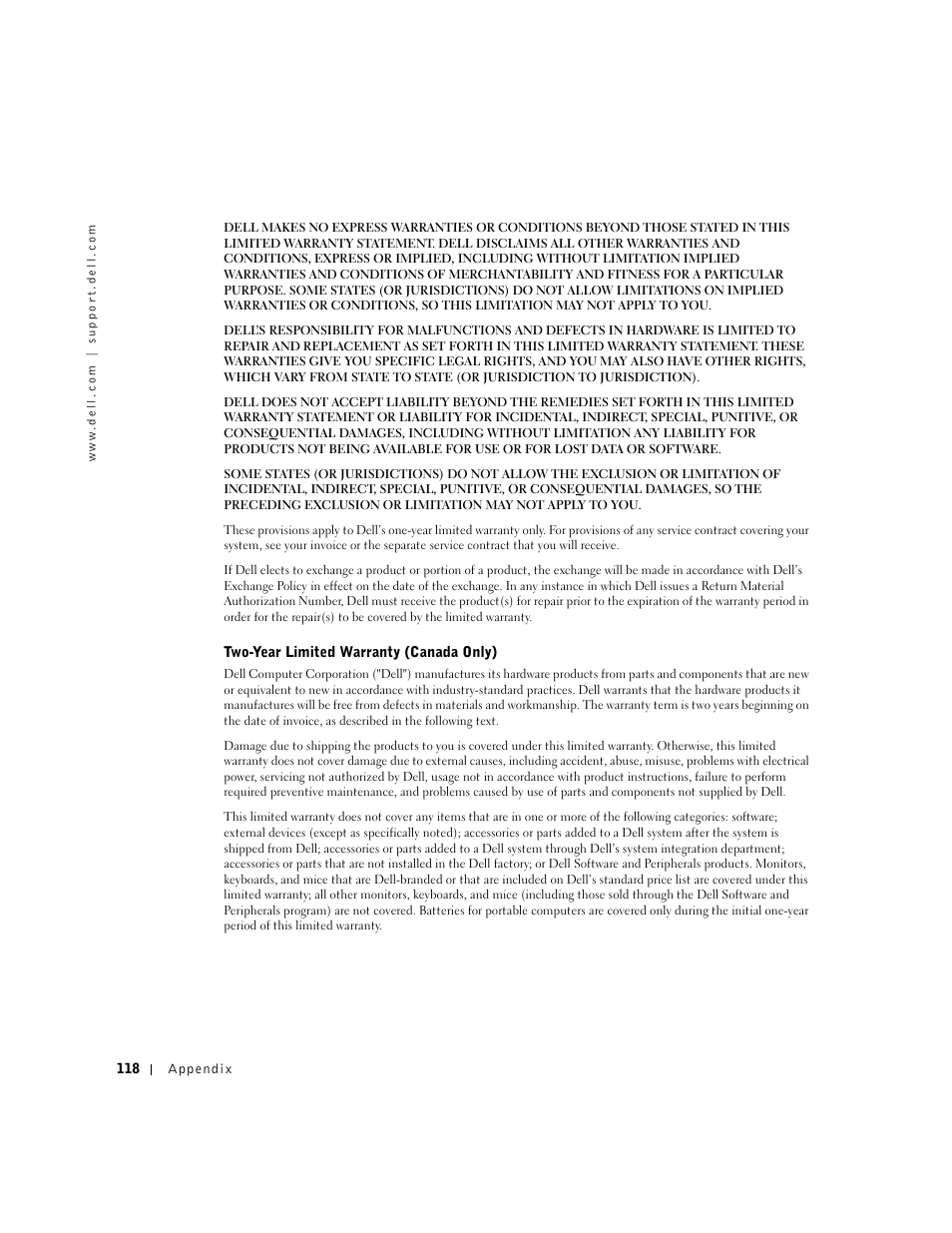 Dell Dimension 2300 User Manual | Page 118 / 128