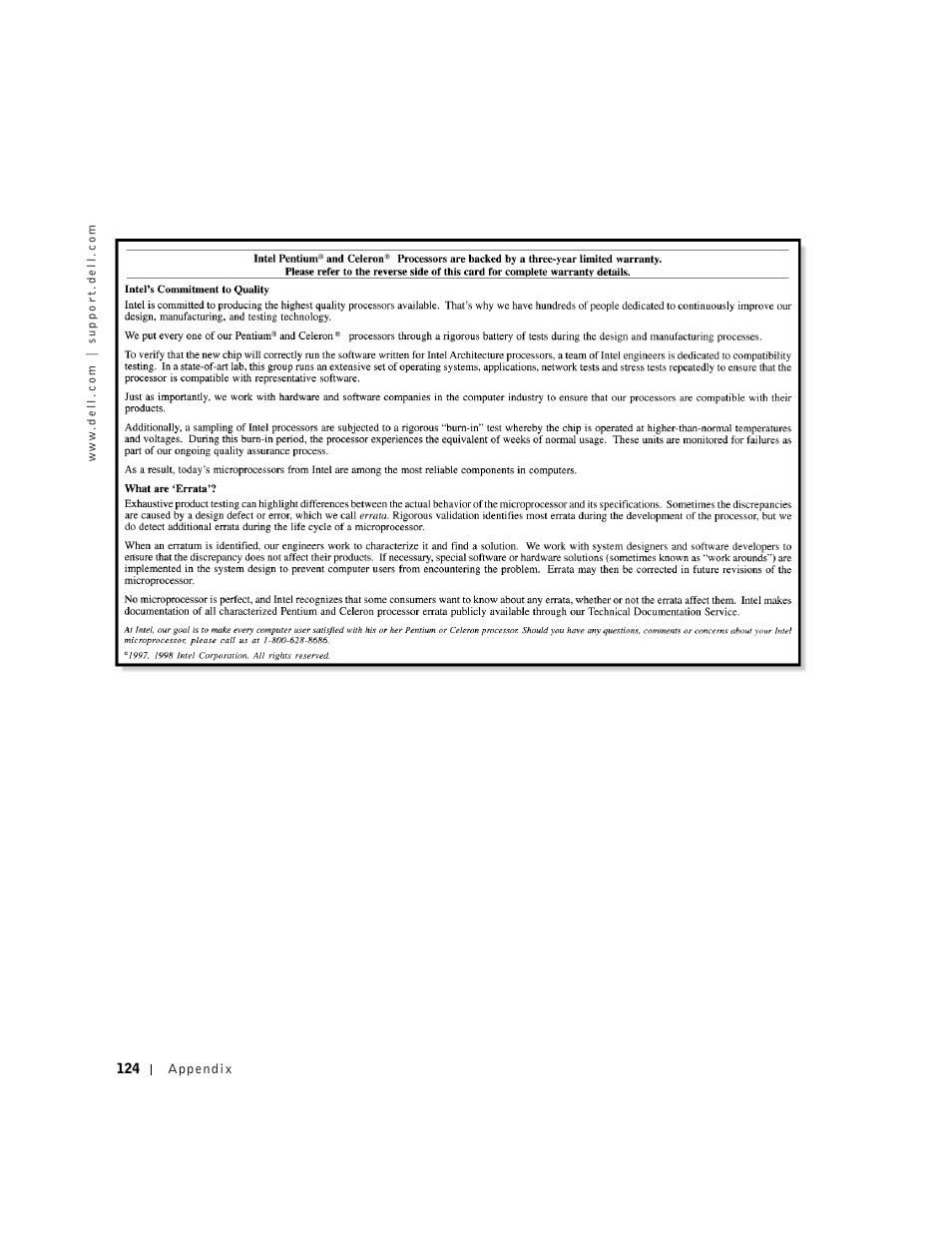 Dell Dimension 2300 User Manual | Page 124 / 128