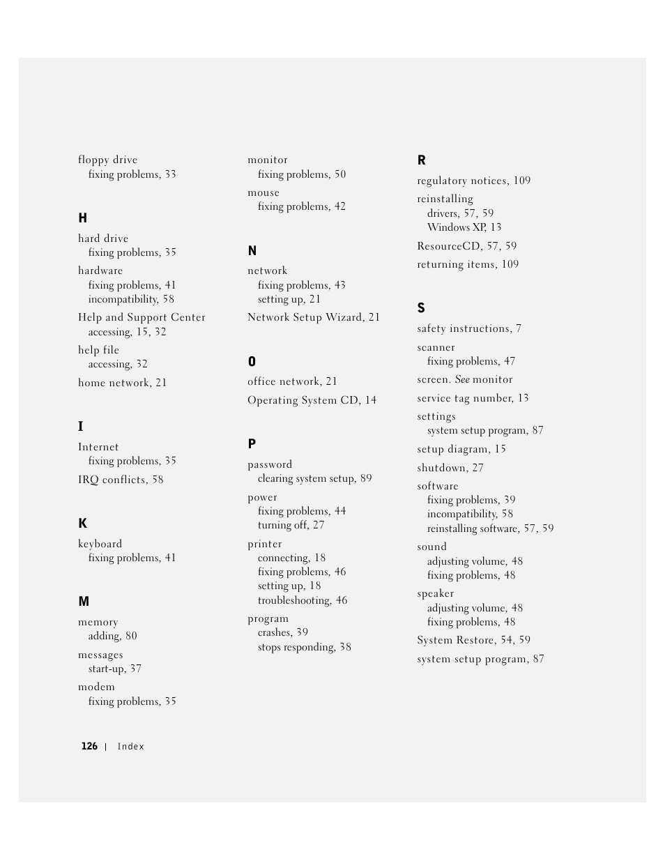 Dell Dimension 2300 User Manual | Page 126 / 128