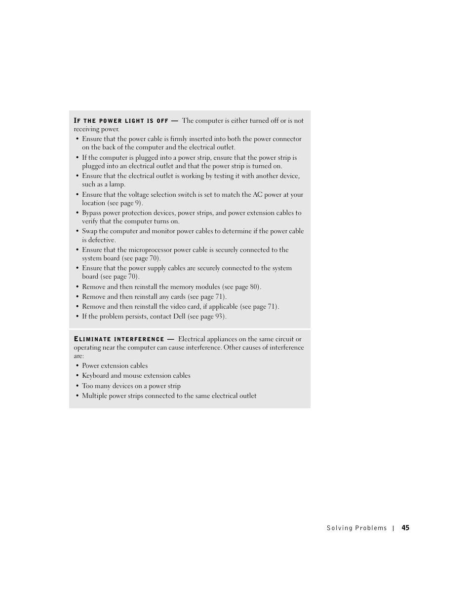 Dell Dimension 2300 User Manual | Page 45 / 128