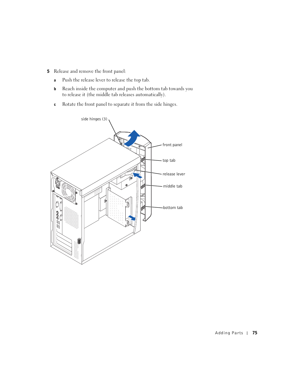Dell Dimension 2300 User Manual | Page 75 / 128