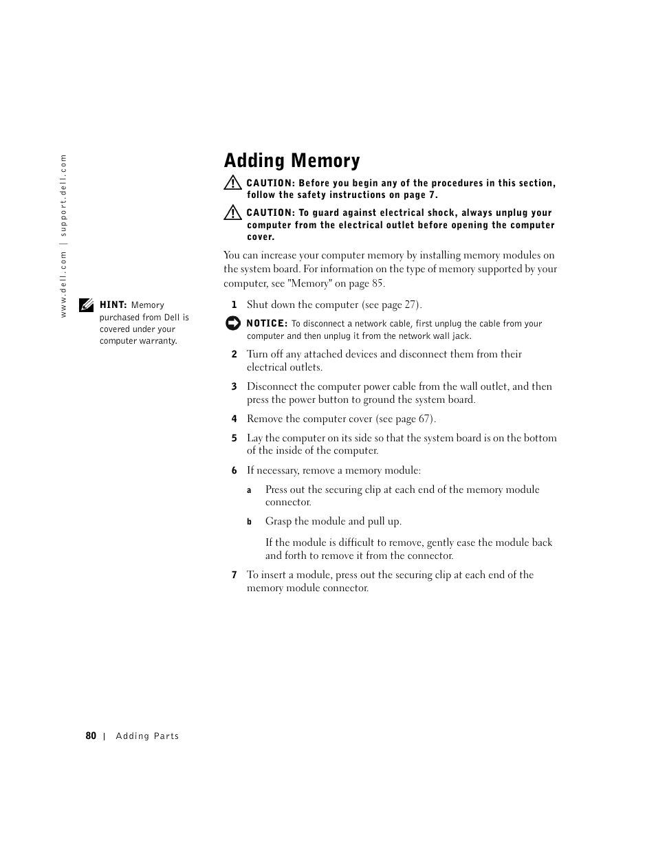 Dell Dimension 2300 User Manual | Page 80 / 128