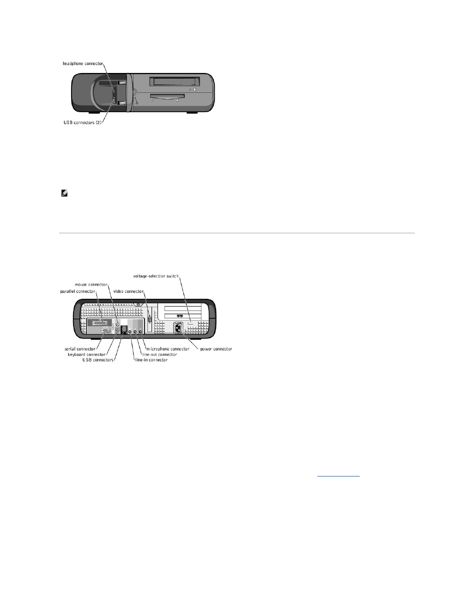 Back view | Dell Dimension 4300S User Manual | Page 50 / 51