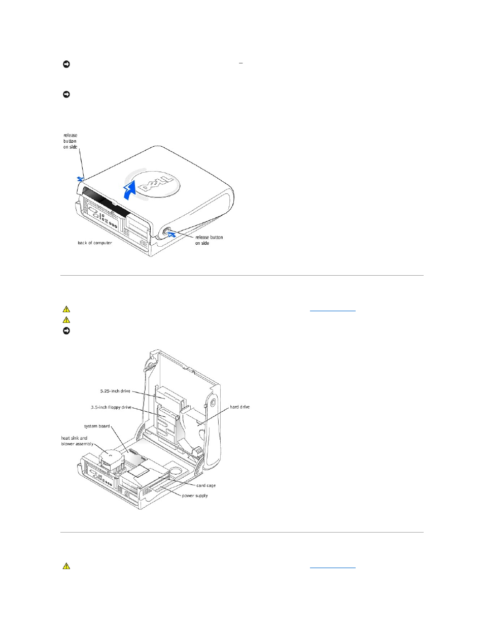 Looking inside your computer, Adding or removing cards | Dell Dimension 4300S User Manual | Page 9 / 51