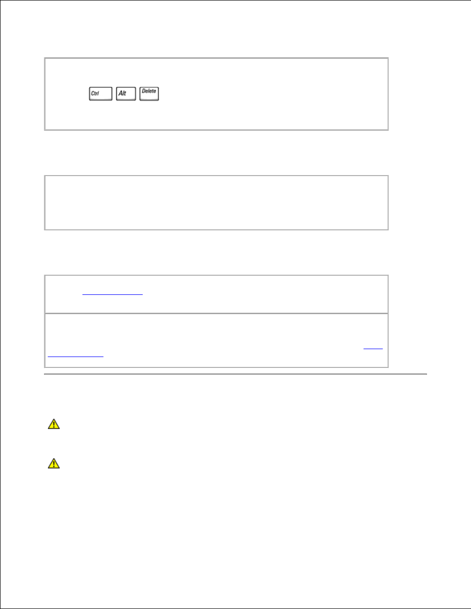 If your computer gets wet, A solid blue screen appears, Error messages appear | Dell LATITUDE C510 User Manual | Page 86 / 170