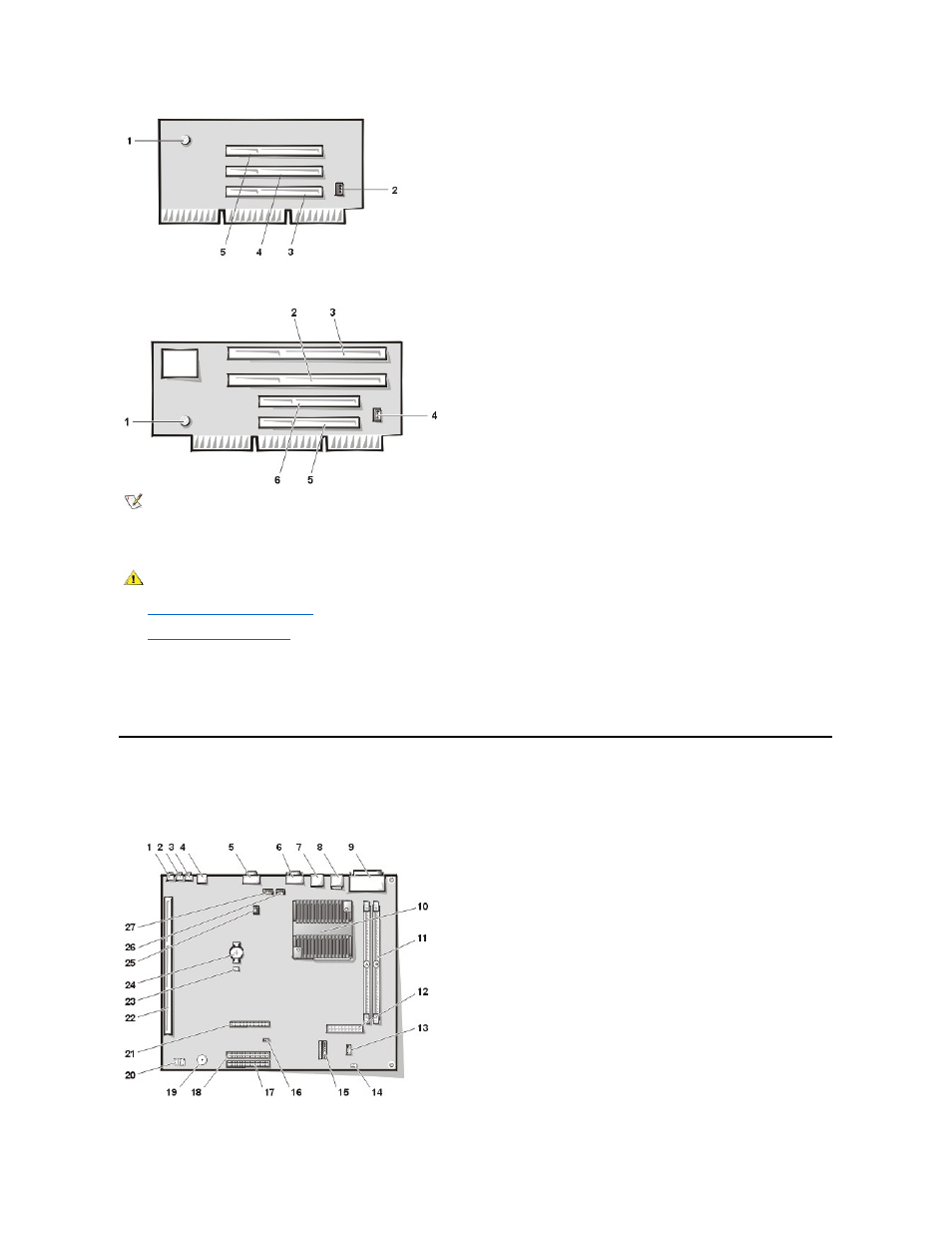 System board components | Dell OptiPlex GX200 User Manual | Page 11 / 79