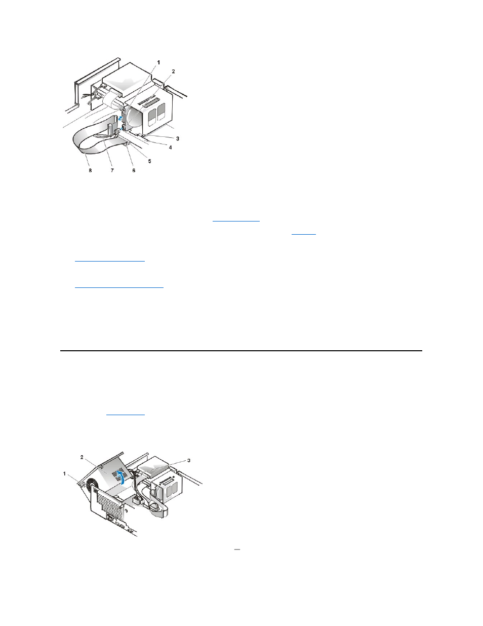 System power supply, Rotate the power supply | Dell OptiPlex GX200 User Manual | Page 27 / 79