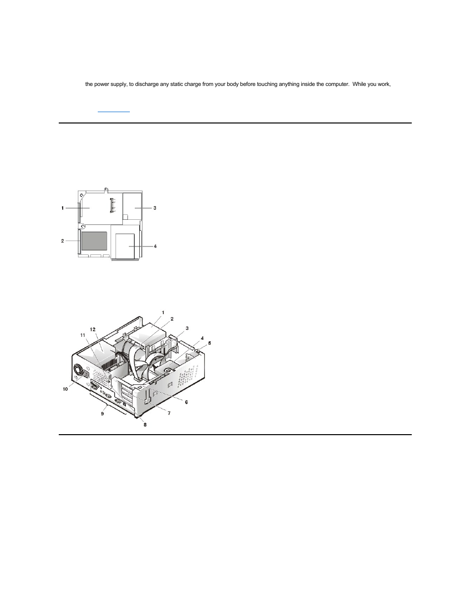 Removed the computer cover, Internal views, Computer cover | Dell OptiPlex GX200 User Manual | Page 3 / 79