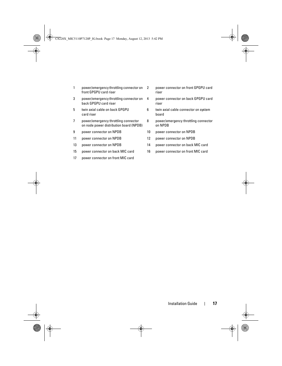Dell PowerEdge C8000 User Manual | Page 17 / 20