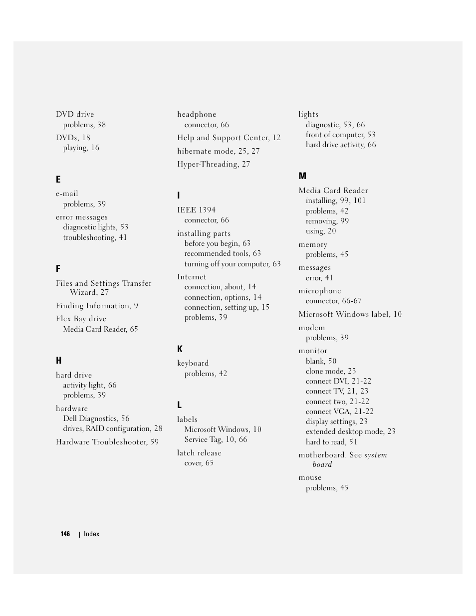 Dell Dimension 9150/XPS 400 User Manual | Page 146 / 148