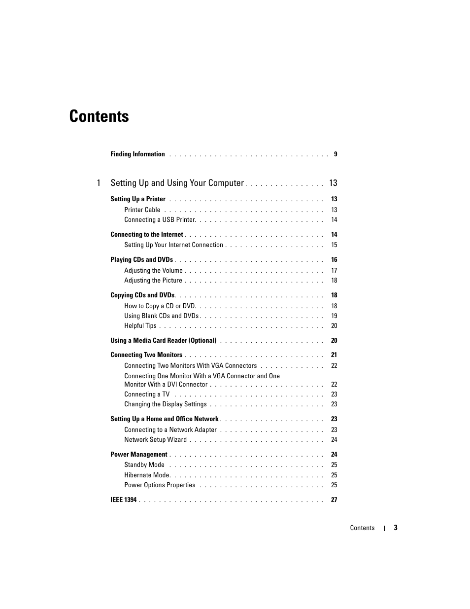 Dell Dimension 9150/XPS 400 User Manual | Page 3 / 148