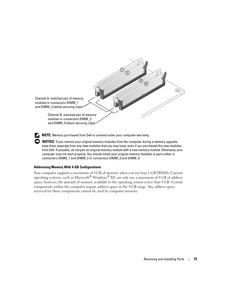Dell Dimension 9150/XPS 400 User Manual | Page 73 / 148