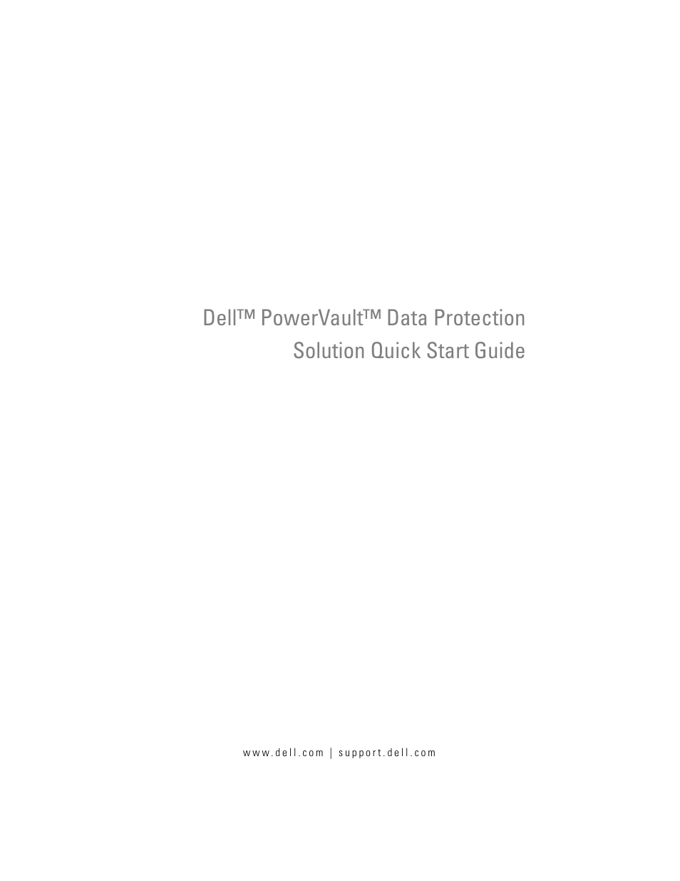 Dell PowerVault DP500 User Manual | 52 pages