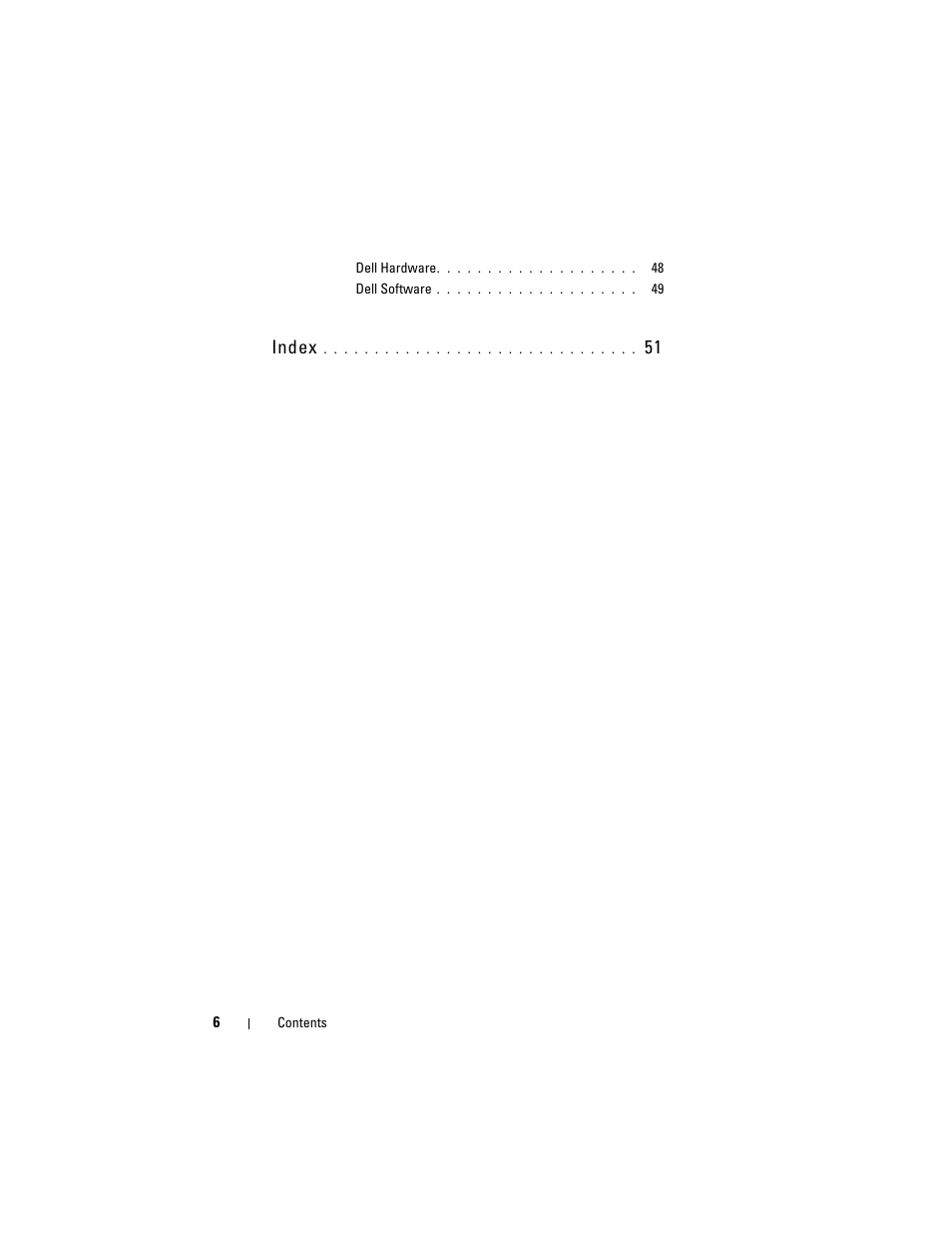 Index | Dell PowerVault DP500 User Manual | Page 6 / 52