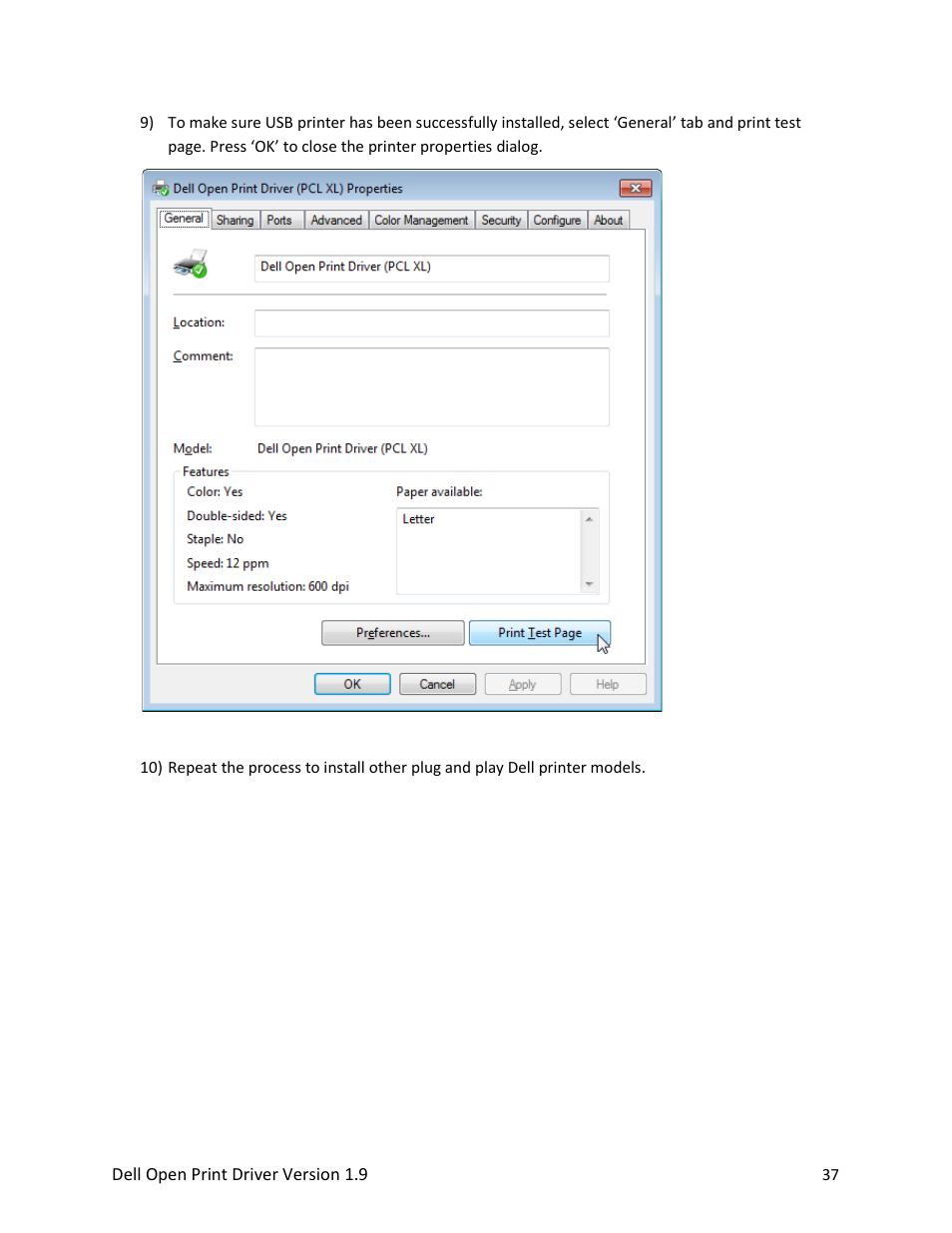 Dell Open Print Driver User Manual | Page 37 / 76