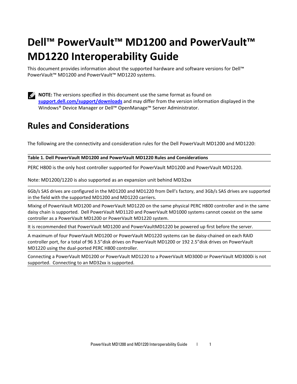 Dell PowerVault MD1220 User Manual | 6 pages
