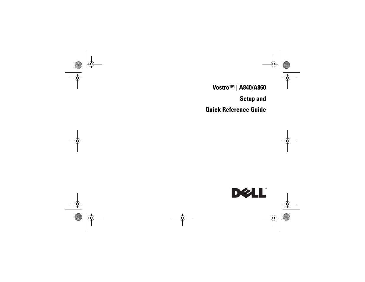 Dell Vostro A860 (Late 2008) User Manual | 76 pages