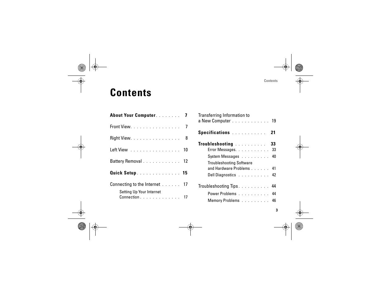 Dell Vostro A860 (Late 2008) User Manual | Page 3 / 76
